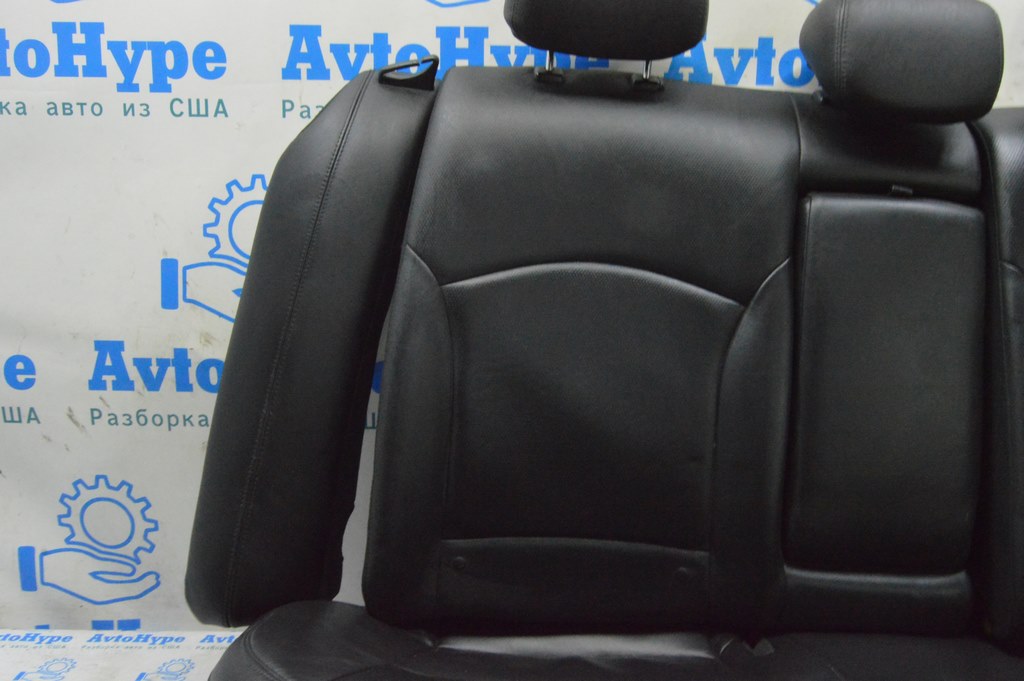 Задний ряд сидений 2 ряд Hyundai Sonata 11-15 кожа черн, подогрев (02) — фото 4