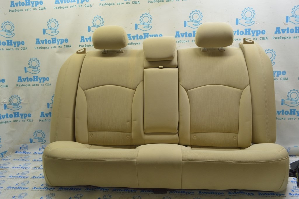 Задний ряд сидений 2 ряд Hyundai Sonata 11-15 тряпка беж