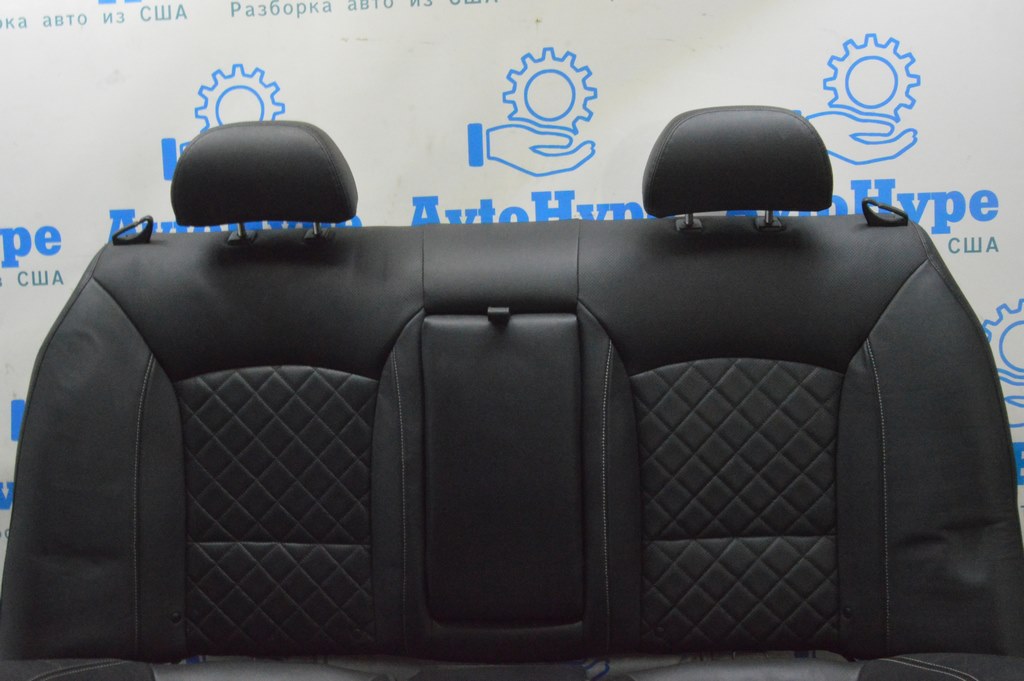 Задний ряд сидений (2 ряд) Kia Optima 11-15 кожа черн, подогрев (04) перешитое — фото 2