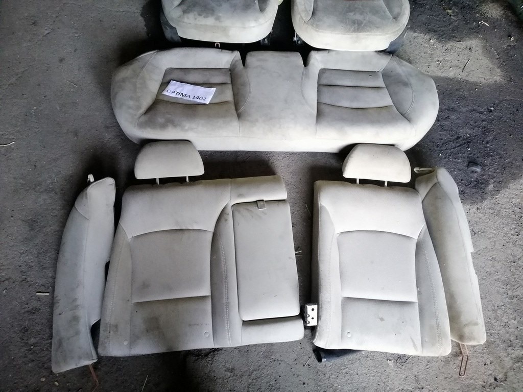 Задний ряд сидений (2 ряд) Kia Optima 11-15 тряпка беж (02) 5/10