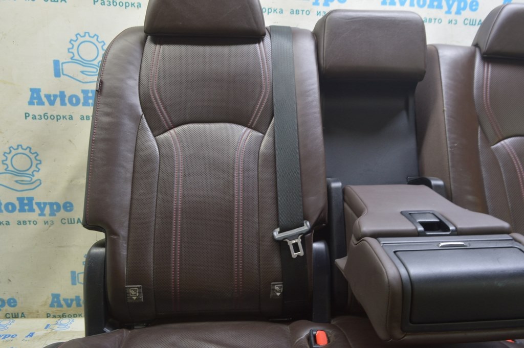 Задний ряд сидений 2 ряд Lexus RX350 RX450h 16-22 без airbag, механич, кожа коричн(02) дефект — фото 2
