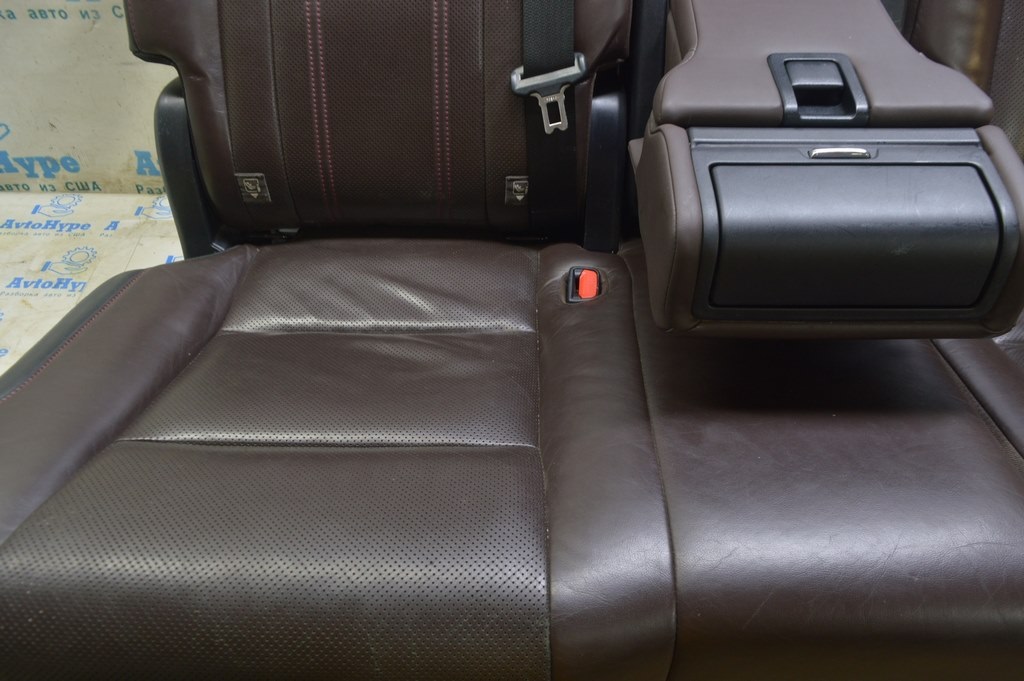 Задний ряд сидений 2 ряд Lexus RX350 RX450h 16-22 без airbag, механич, кожа коричн(02) дефект — фото 3