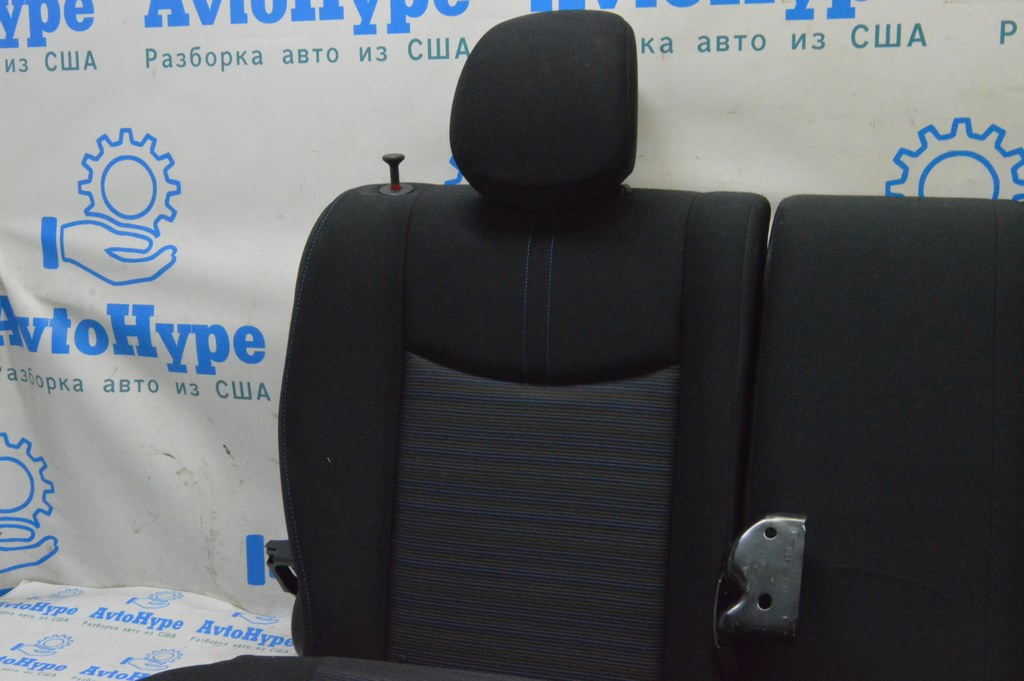 Задний ряд сидений 2 ряд Nissan Leaf 18-22 тряпка черная (02) — фото 3