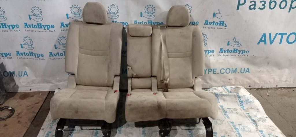 Задний ряд сидений (2 ряд) Nissan Rogue 14- тряпка беж