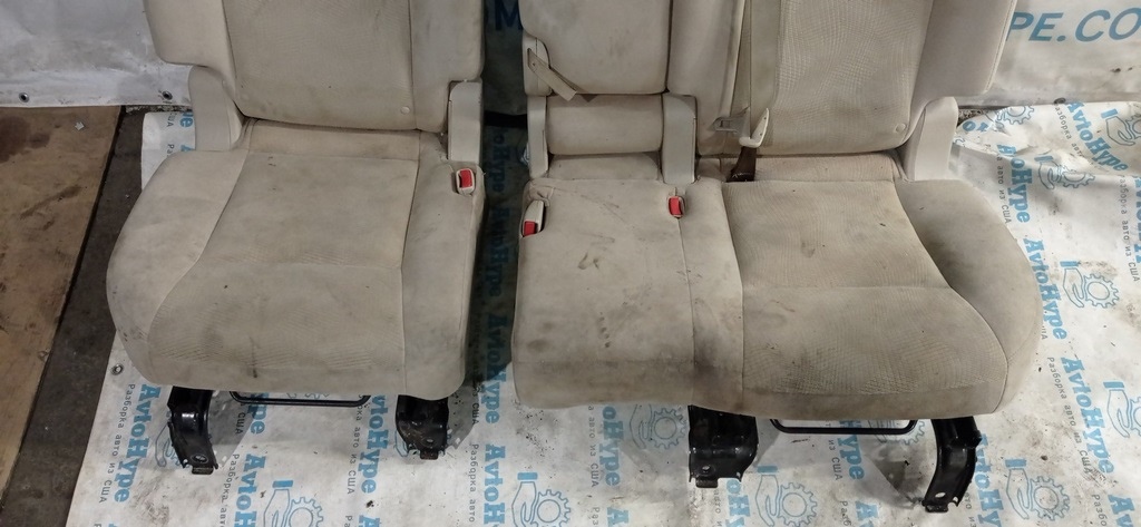 Задний ряд сидений (2 ряд) Nissan Rogue 14- тряпка беж — фото 2