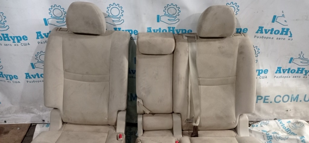 Задний ряд сидений (2 ряд) Nissan Rogue 14- тряпка беж — фото 3