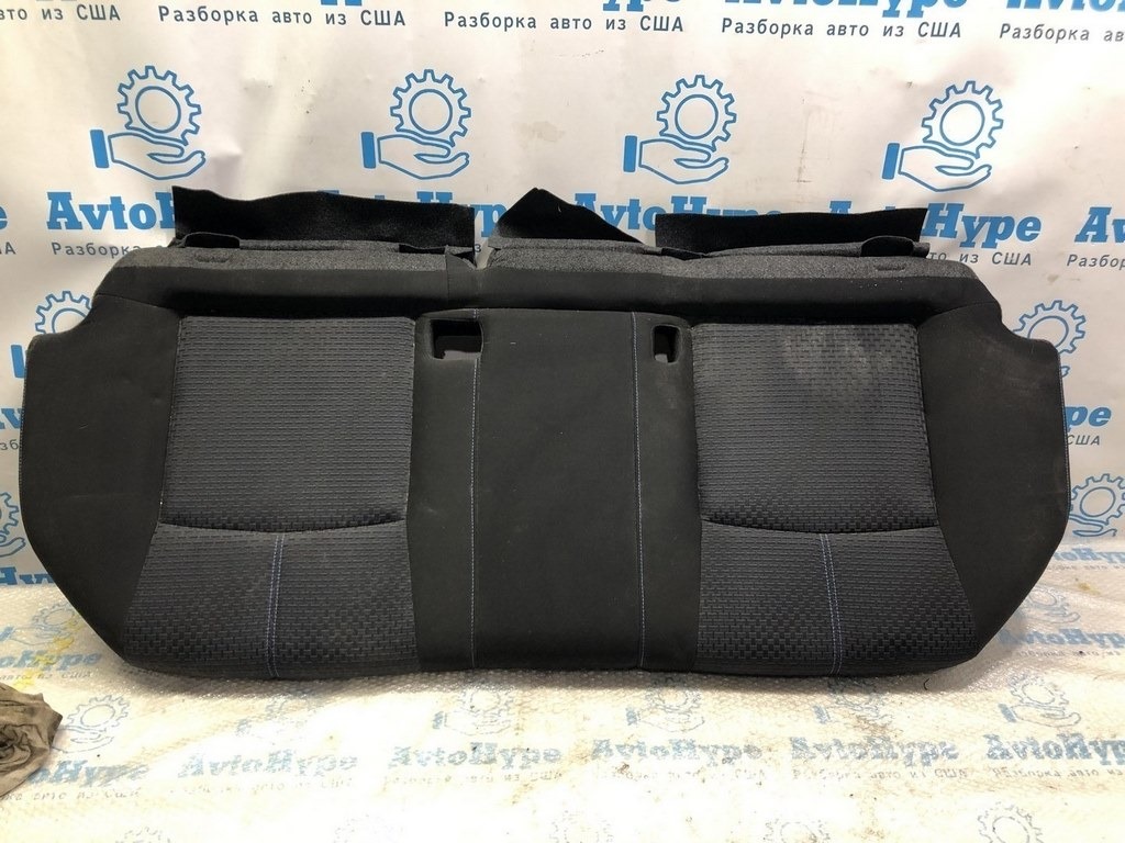 Задний ряд сидений (2 ряд) Nissan Sentra 13-19 тряпка черн (01) синяя строчка