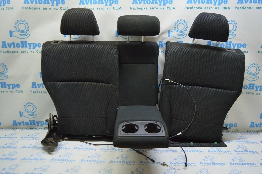 Задний ряд сидений (2 ряд) Subaru Outback 15-19 тряпка черн (04) — фото 2