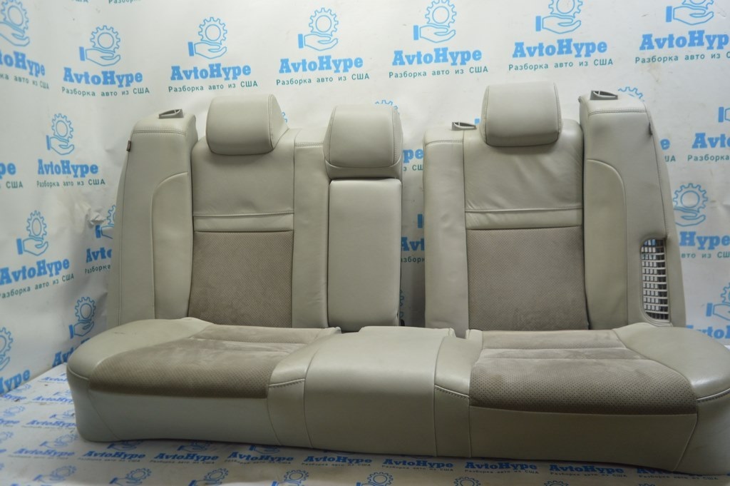 Задний ряд сидений 2 ряд Toyota Camry v50 12-14 usa кожа серая + замш