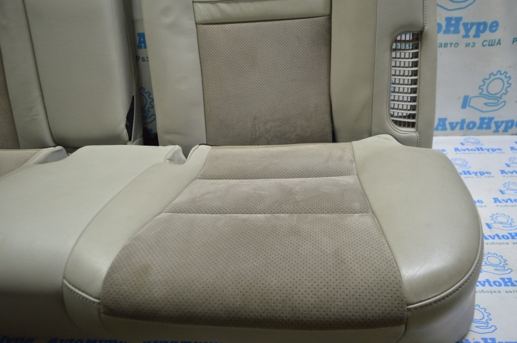 Задний ряд сидений 2 ряд Toyota Camry v50 12-14 usa кожа серая + замш — фото 3