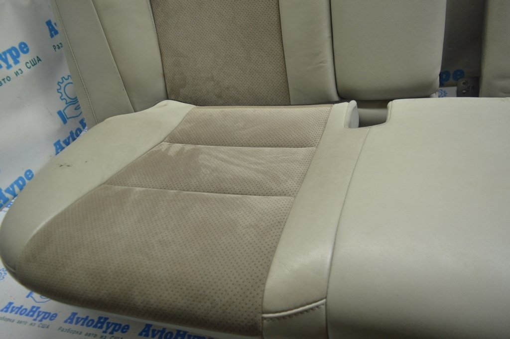 Задний ряд сидений 2 ряд Toyota Camry v50 12-14 usa кожа серая + замш — фото 4