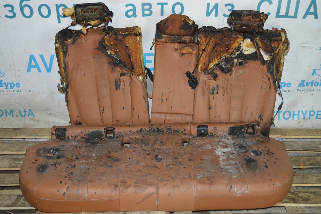 Задний ряд сидений 2 ряд цельное BMW X5 G05 19-23 под 2 ряда, кожа коричн, электро (01) оплавл