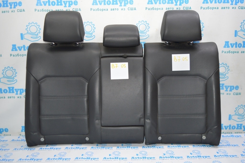 Задний ряд сидений (2 ряд) VW Passat b7 USA кожа черн (05)