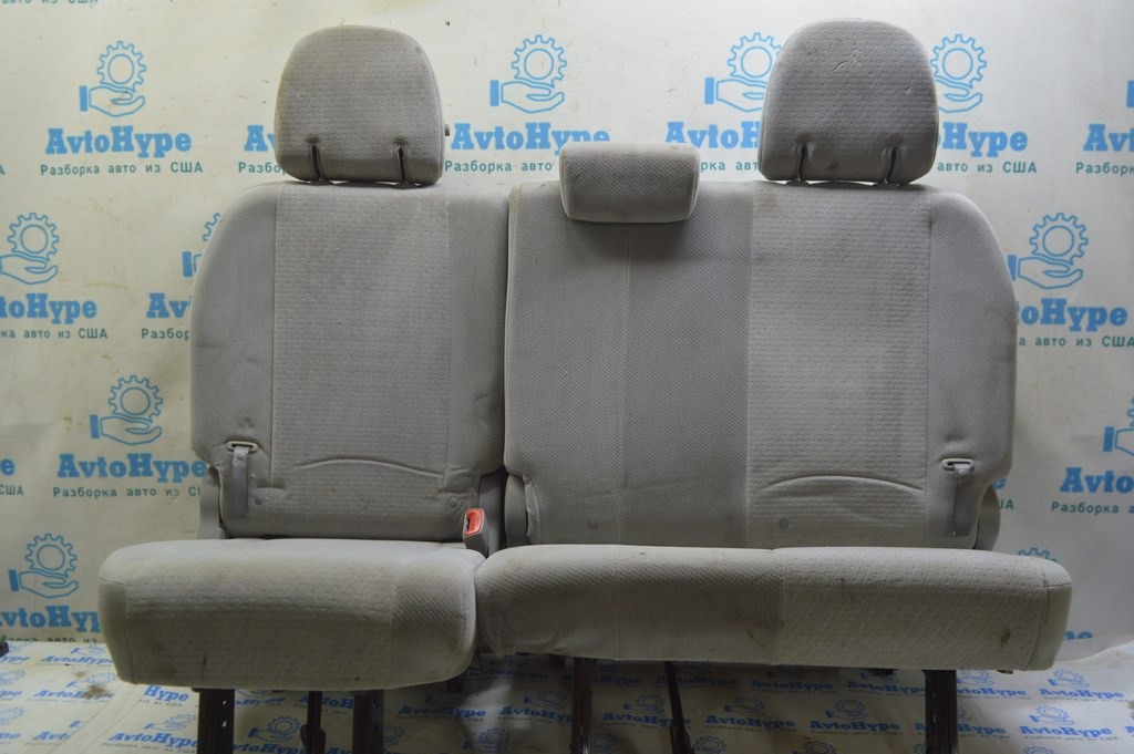 Задний ряд сидений 3 ряд Toyota Sienna 11-14 велюр серый, механический (01)