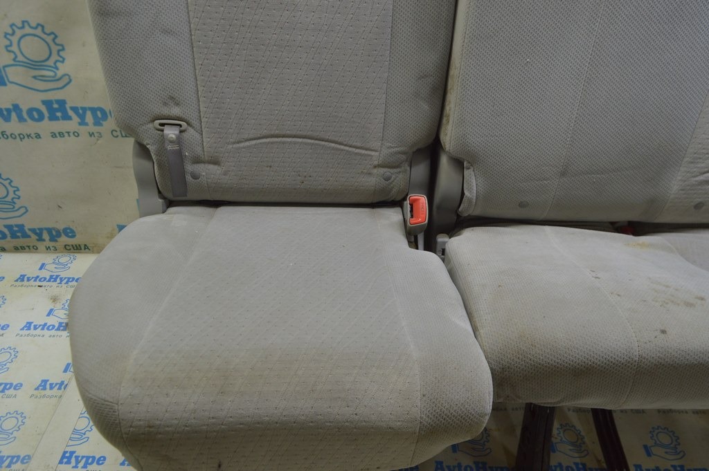 Задний ряд сидений 3 ряд Toyota Sienna 11-14 велюр серый, механический (01) — фото 4