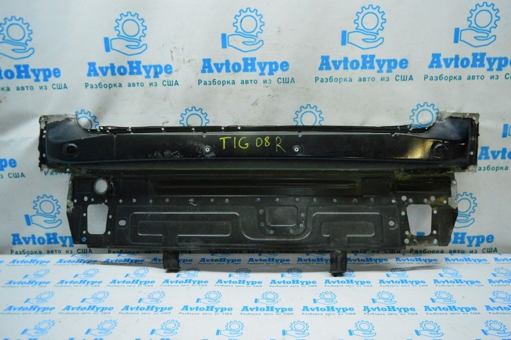 Задняя панель VW Tiguan 09-17 (06) серебро деф.