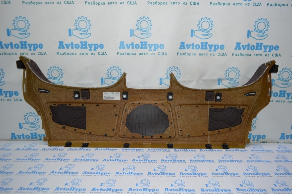 Задняя полка Audi A8 D4 10-17 (01) коричневая алькантара 4H0863411C25M — фото 2
