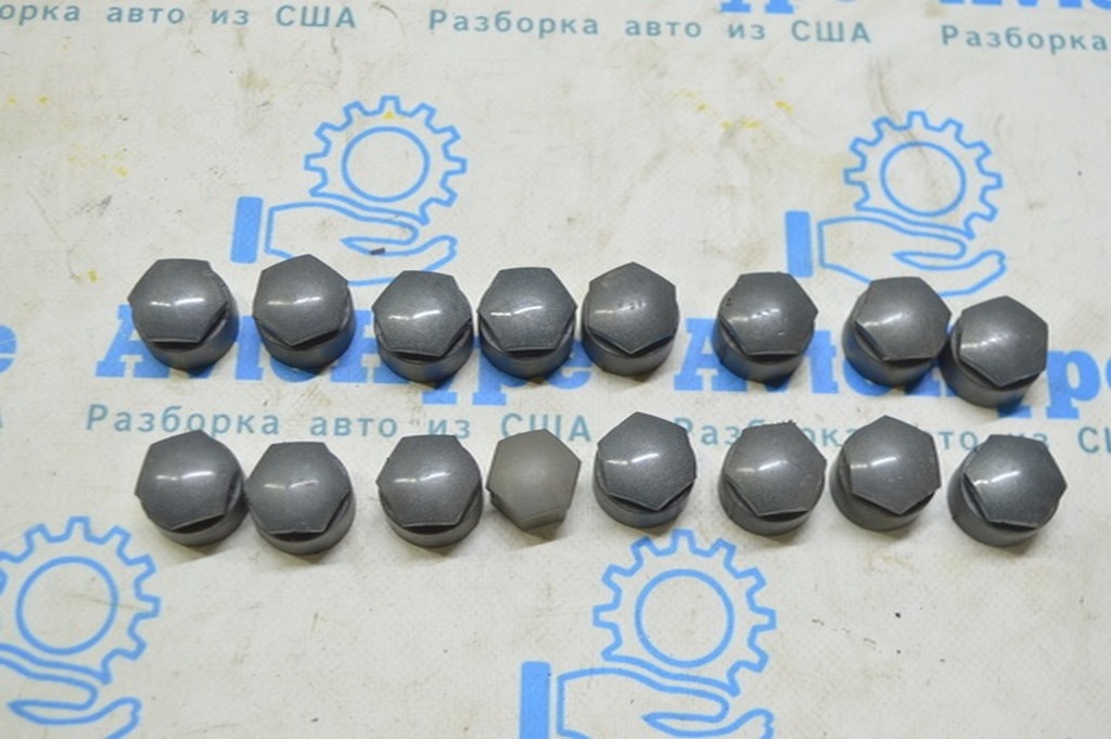Заглушка колпачок колесного болта Audi A4 B9 17- серая