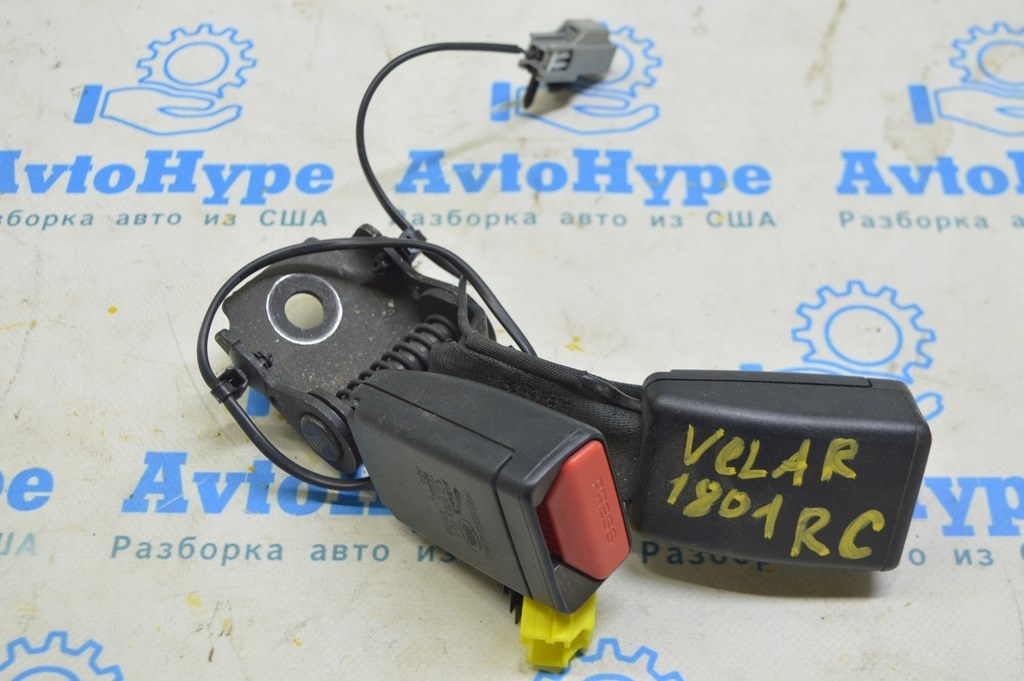 Защелки задних ремней безопасности Range Rover Velar L560 17- черн