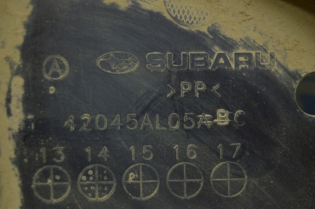 Защита бака прав Subaru Outback 15-19 — фото 3