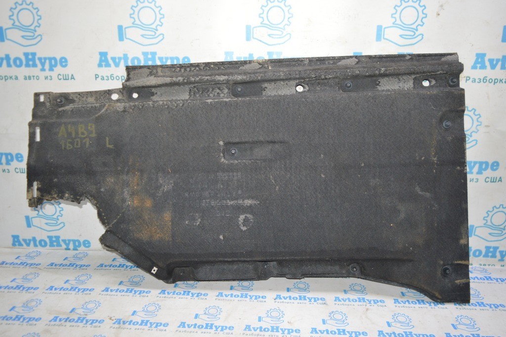 Защита днища левая Audi A4 B9 17- отсутствует часть (01)