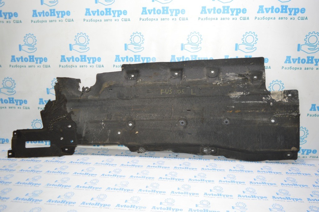 Защита днища левая Ford Fusion mk5 13-16 надрывы (05)