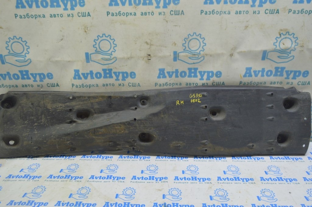 Защита днища правая Lexus GS300 GS350 GS430 GS450h 06-07 (02) надрыв, примята