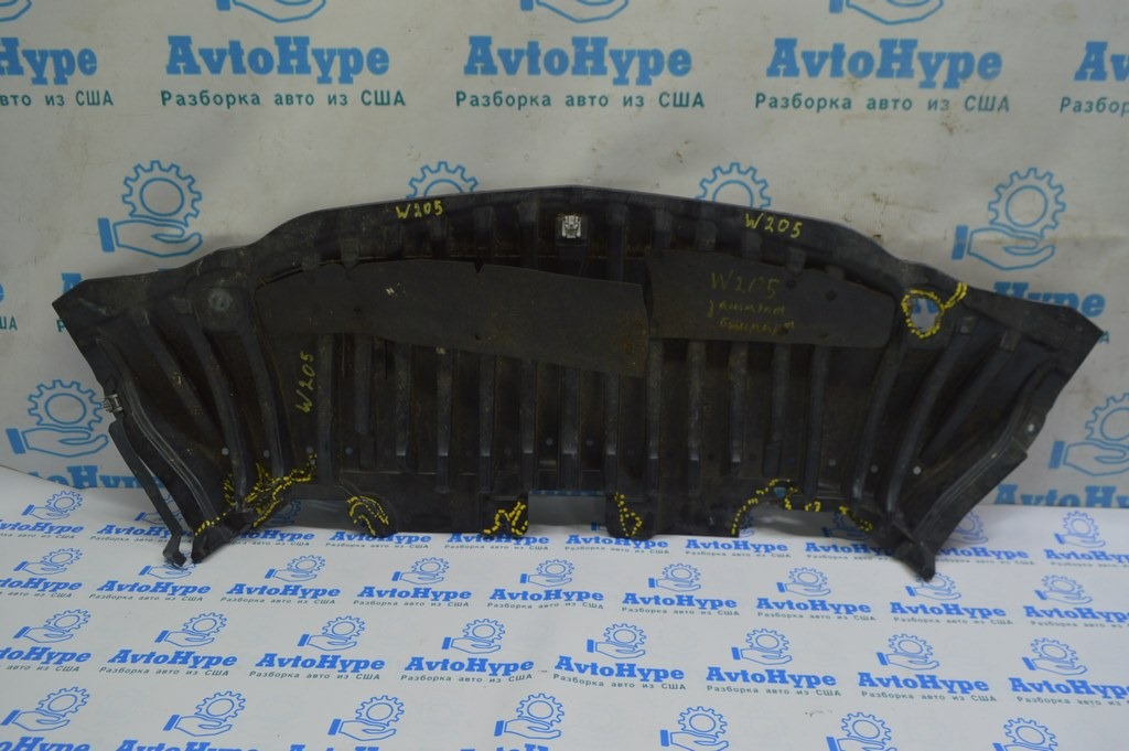 Захист переднього бампера Mercedes C-class W205 300 15-18 надломи (01) реаліз Максим