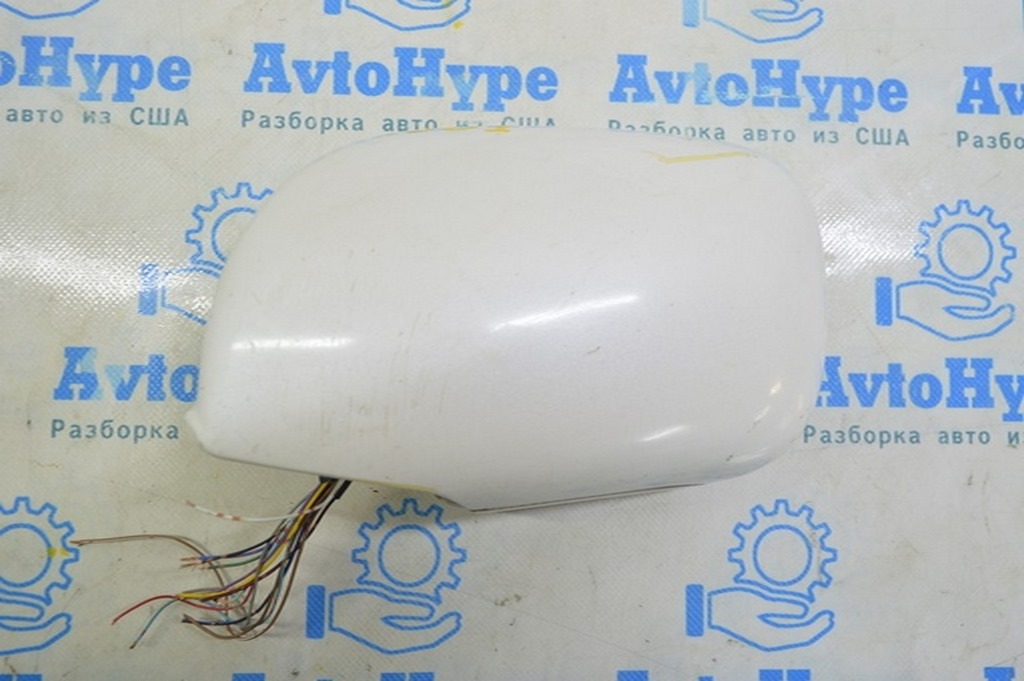 Зеркало боковое лев Lexus GS350 GS450h 08-11 14 пин,подогр,подсвет (01) белое,без ножки,поплыл