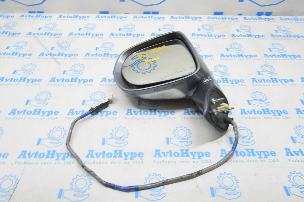 Зеркало боковое лев Lexus RX350 RX450h 10-15 16 пин,автозатемн,поворотн,подсвет,BSM(03) графит