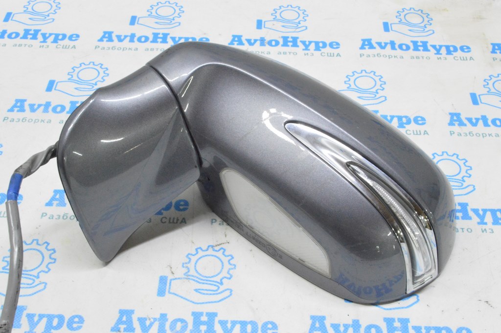 Зеркало боковое лев Lexus RX350 RX450h 10-15 16 пин,автозатемн,поворотн,подсвет,BSM(03) графит — фото 4