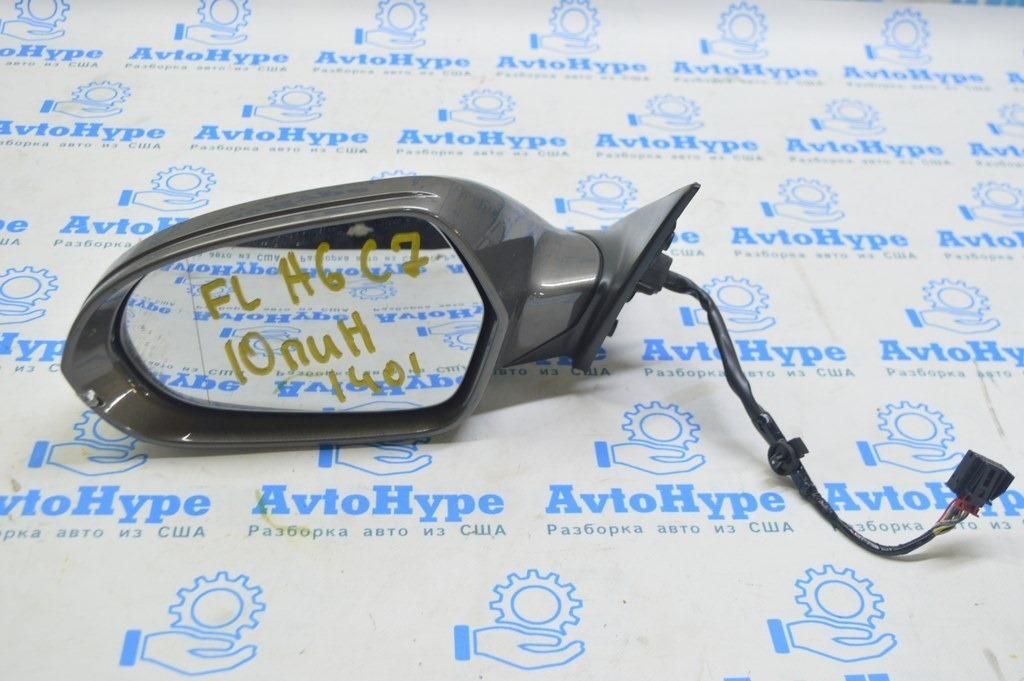 Зеркало боковое левое Audi A6 C7 12-18 10 пинов, подогрев (01)