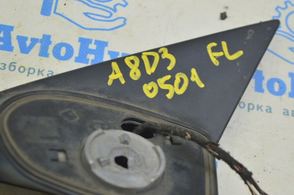 Зеркало боковое левое Audi A8 D3 03-09 (01) только основание — фото 2