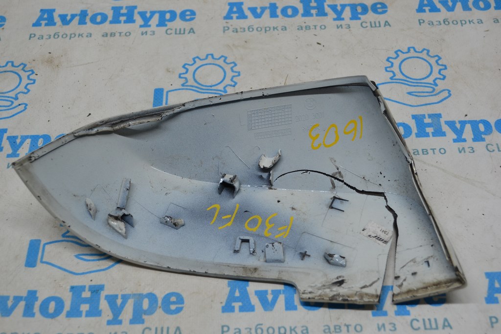 Зеркало боковое левое BMW 3 F30 4d 12-19 (03) только накладка,дефект — фото 2