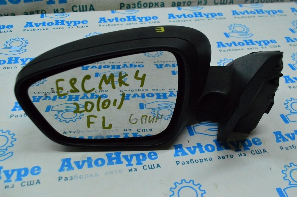 Зеркало боковое левое Ford Escape MK4 20- 6 пинов, BSM, структура LJ6B 17683 CC (01)