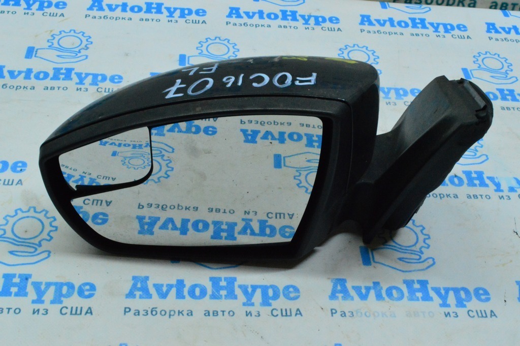 Зеркало боковое левое Ford Focus mk3 15-18 рест, поворотник 5пинов (07) цвет J7