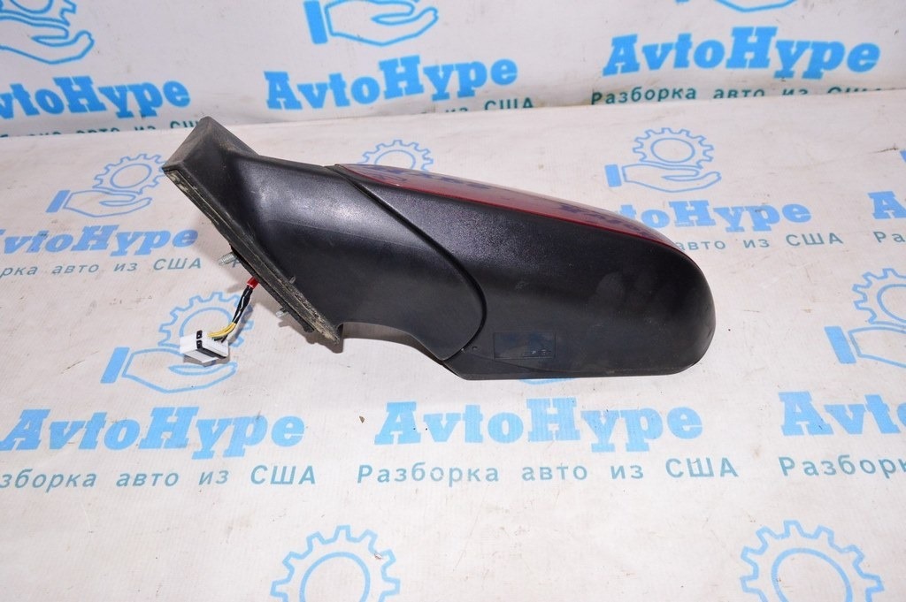 Зеркало боковое левое Hyundai Sonata 15-17 usa (02) красное,без поворотника 5пин — фото 3