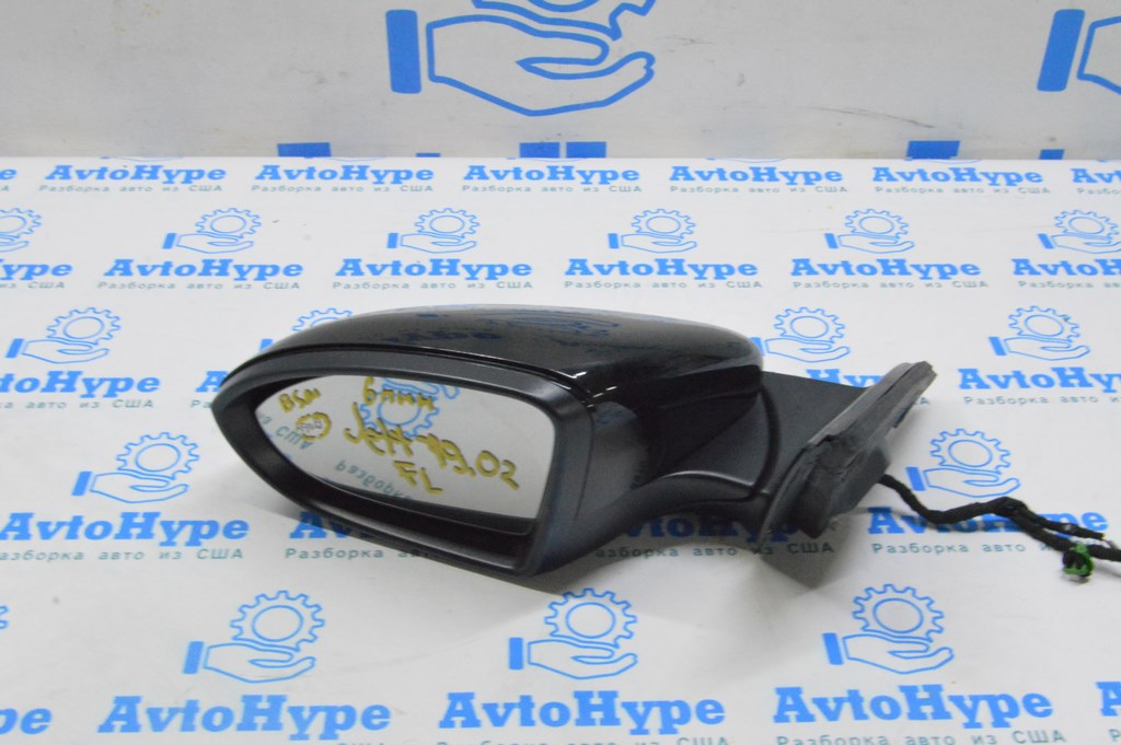 Зеркало боковое левое VW Jetta 19- 6 пинов, BSM (02) черное