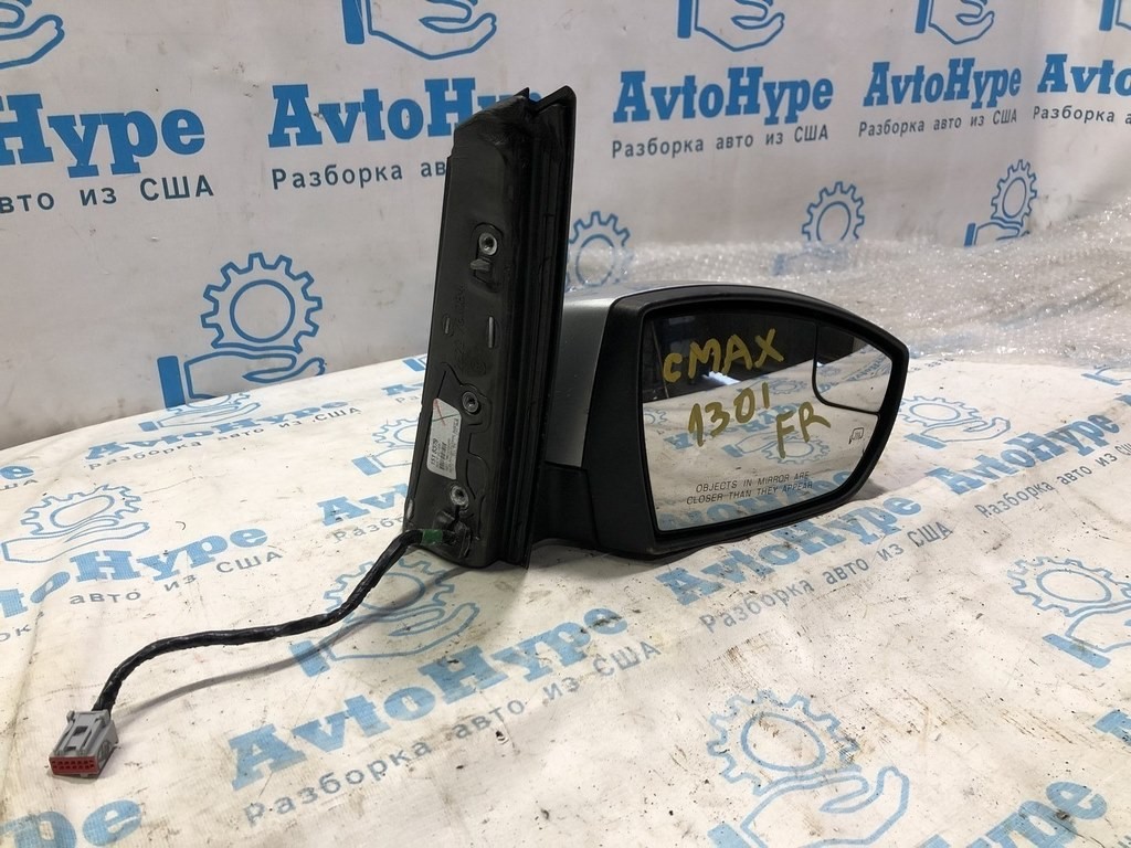 Зеркало боковое правое Ford C-max MK2 13-18 (01) серебро,поворотник