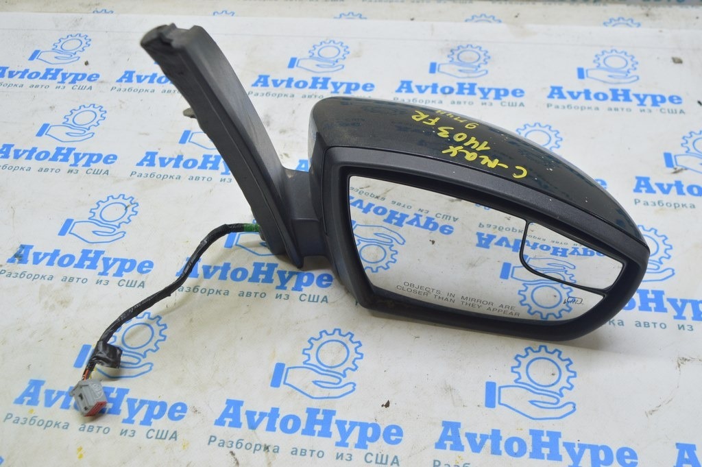 Зеркало боковое правое Ford C-max MK2 13-18 (03) черное 9 пинов, поворотник, подогрев