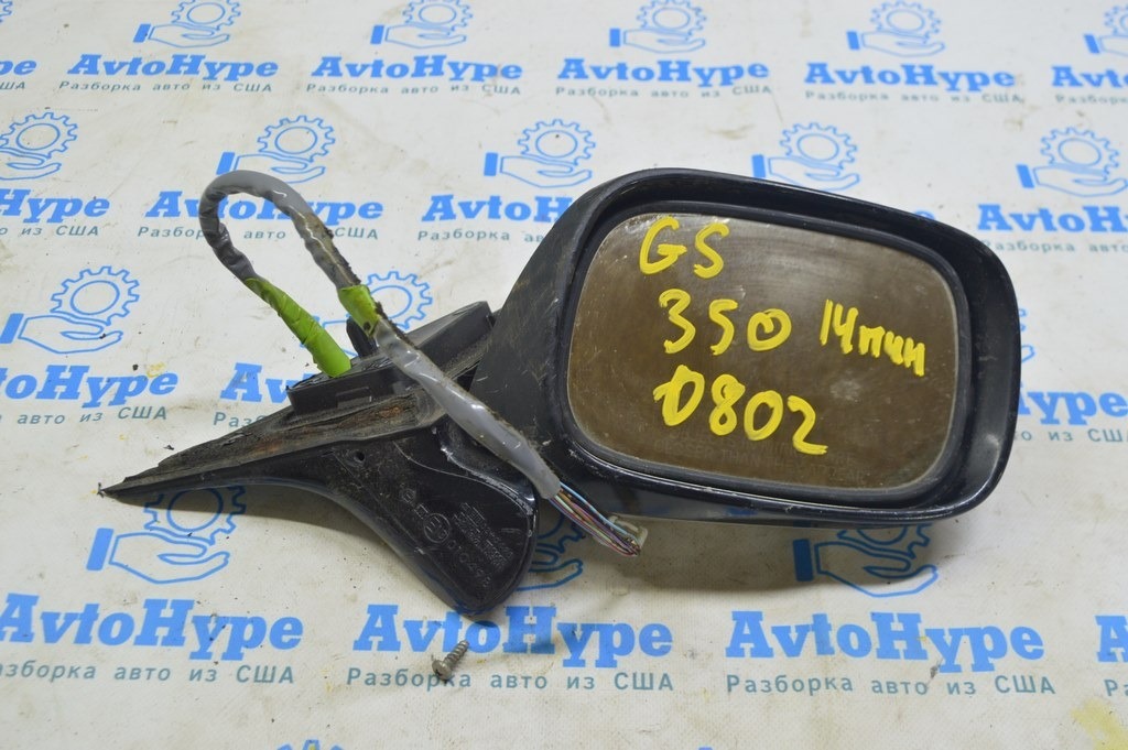 Зеркало боковое правое Lexus GS300 GS350 GS430 GS450h 06-07 14 пин, подогрев (02) без корпуса