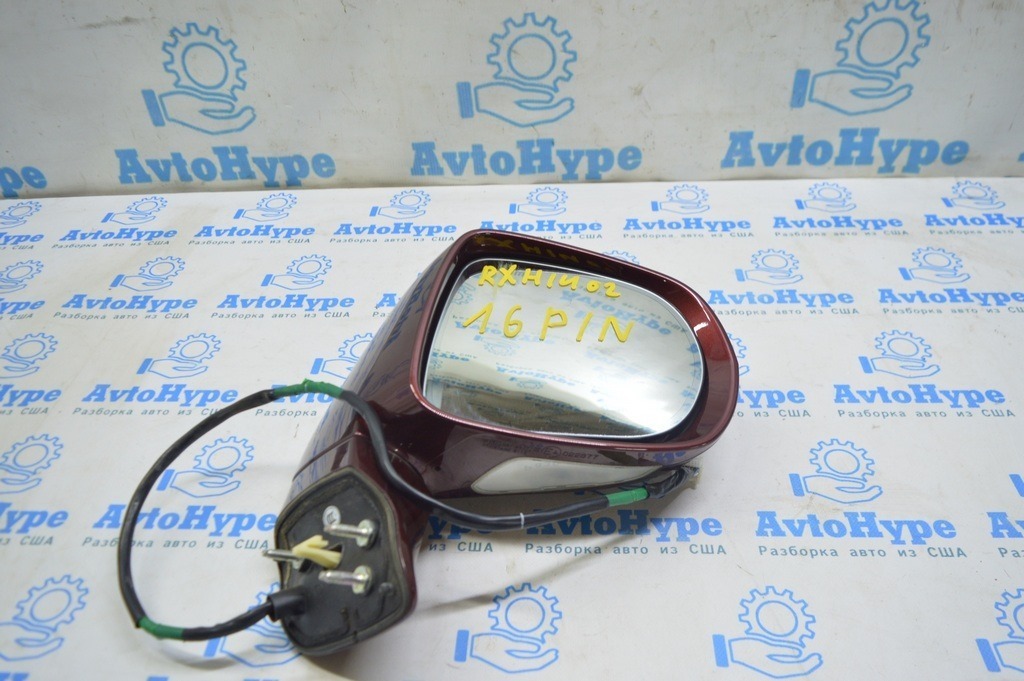 Зеркало боковое правое Lexus RX350 RX450h 10-15 USA бордовый цвет код 3S0 (02)
