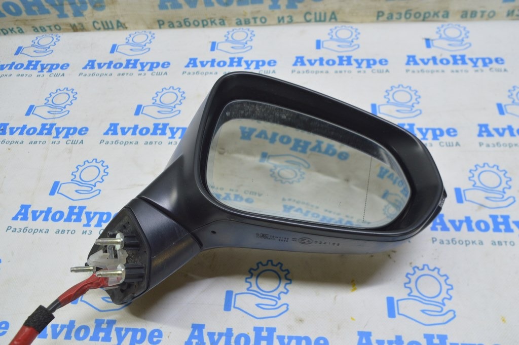 Зеркало боковое правое Lexus RX350 RX450h 16-20 14 пинов, поворотник, подогрев (02) синее
