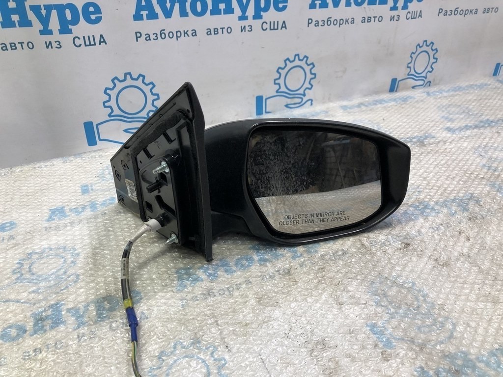 Зеркало боковое правое Nissan Sentra 16-19 рест (01) синий цвет RAY