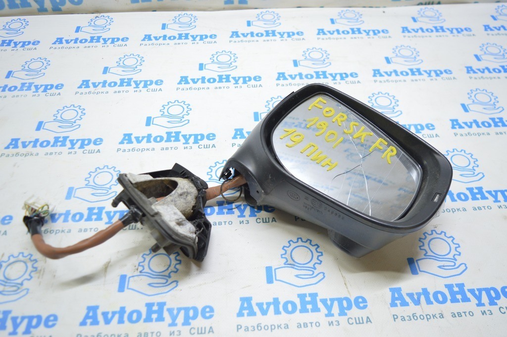 Зеркало боковое правое Subaru Forester 19- SK 19 пинов, BSM, подогрев, (01) графит под  камеру