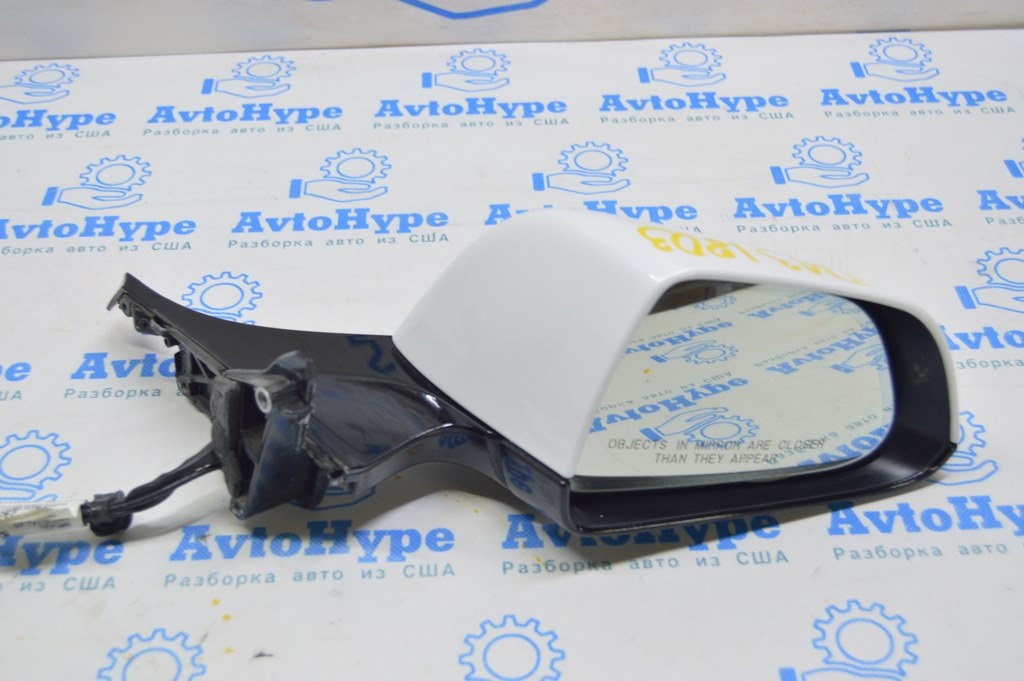 Зеркало боковое правое Tesla Model 3 18-20 14 пин, подогрев, автозатем(03) белое,полез лак — фото 2