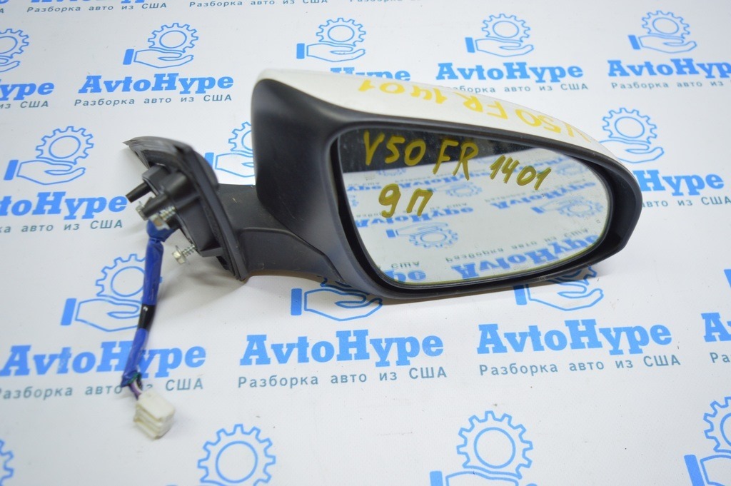 Зеркало боковое правое Toyota Camry v50 12-14 usa белый перламутр код 070 9пинов (01) деф.