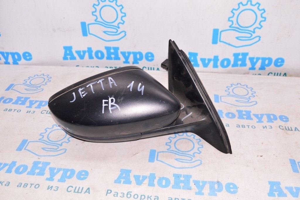 Зеркало боковое правое VW Jetta 11-18 USA без поворотника черн.структура (01) 5пин — фото 2