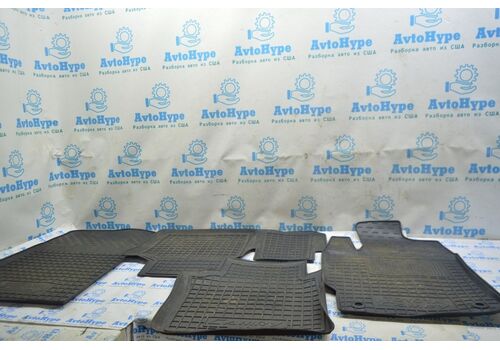 Коврик салона задний левый Toyota Camry v50 12-14 usa резина, черн PT908-03120-20