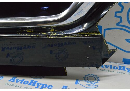 Обрамление решетки радиатора Nissan Leaf 18-22 черн глянец с хром молдингом (02) нет фрагмента 620705SA0A